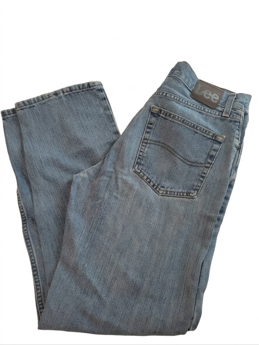 Lee Relaxed Fit Straight Leg Jeans Light Wash Denim Men's Size 32x31